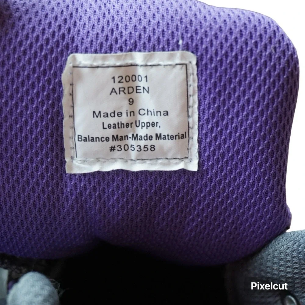 Holland Creek Arden Women's Hiking Boots Size 9 Grey Purple Waterproof Mid Trail